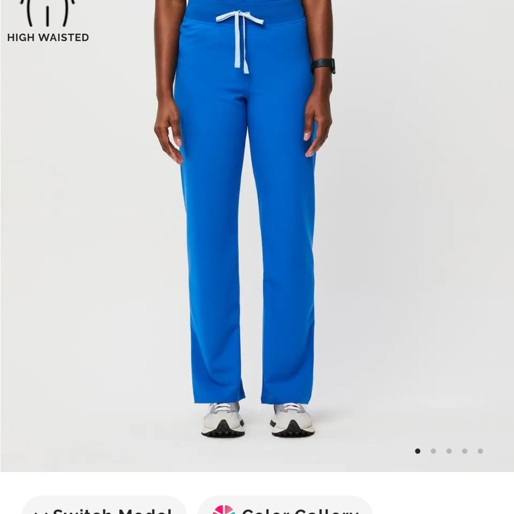 Figs Women's High Waisted Blue Joggers